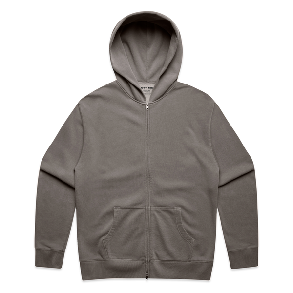 LOOSE FIT ZIP HOOD ACID WASH