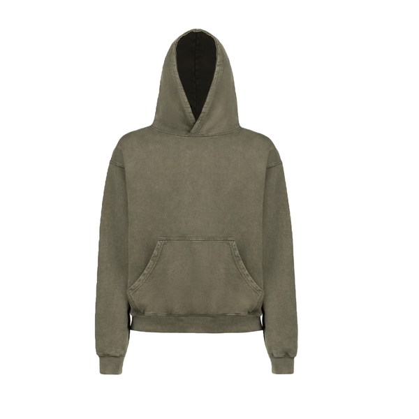 HEAVY BOX HOOD ACID WASH