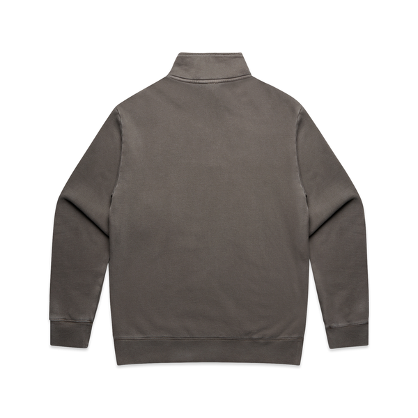 LOOSE FIT QUARTER ZIP ACID WASH