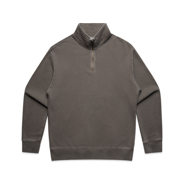LOOSE FIT QUARTER ZIP ACID WASH
